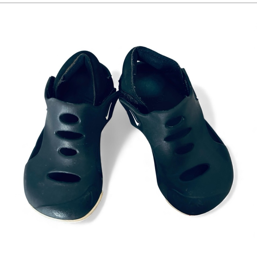 Nike Unisex Black Sunray Protect Rubber Snap Size 9C Sandals